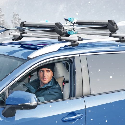 "Maxkare" slidžių ir snieglenčių automobiliniai laikikliai.
