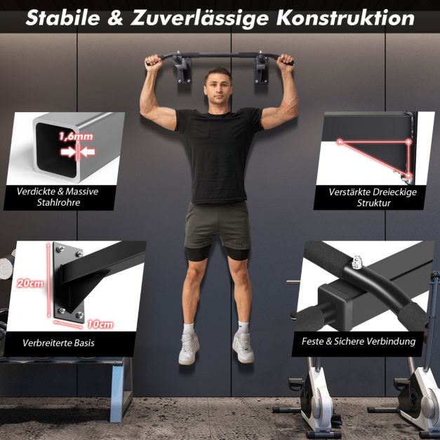 Sienoje montuojamas Multi-Grip prisitraukimo skersinis.