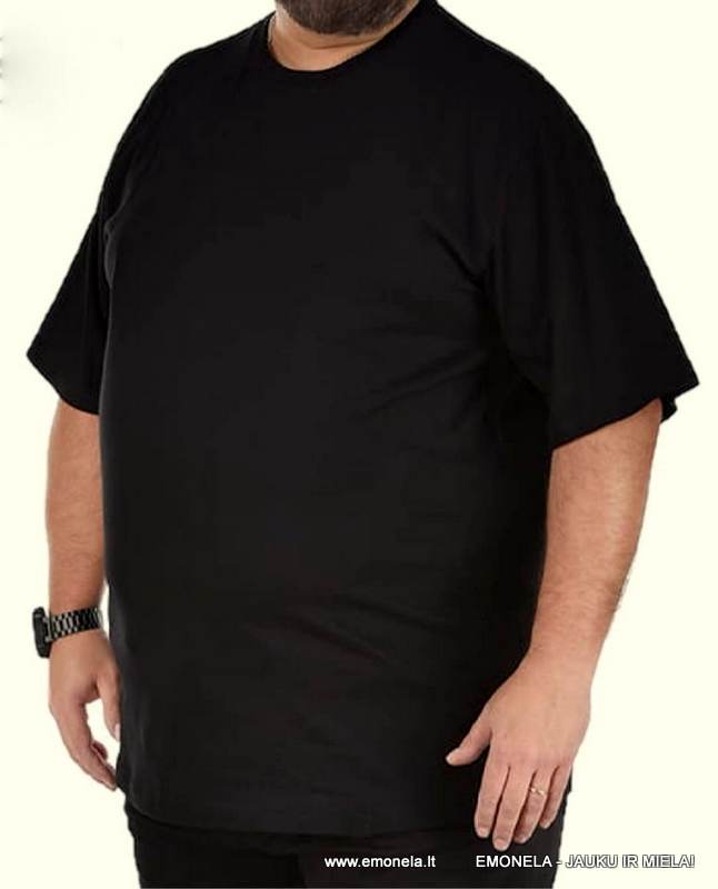 Marškinėliai S&amp;D vyriški, trumpomis rankovėmis, juodi, 6 XL