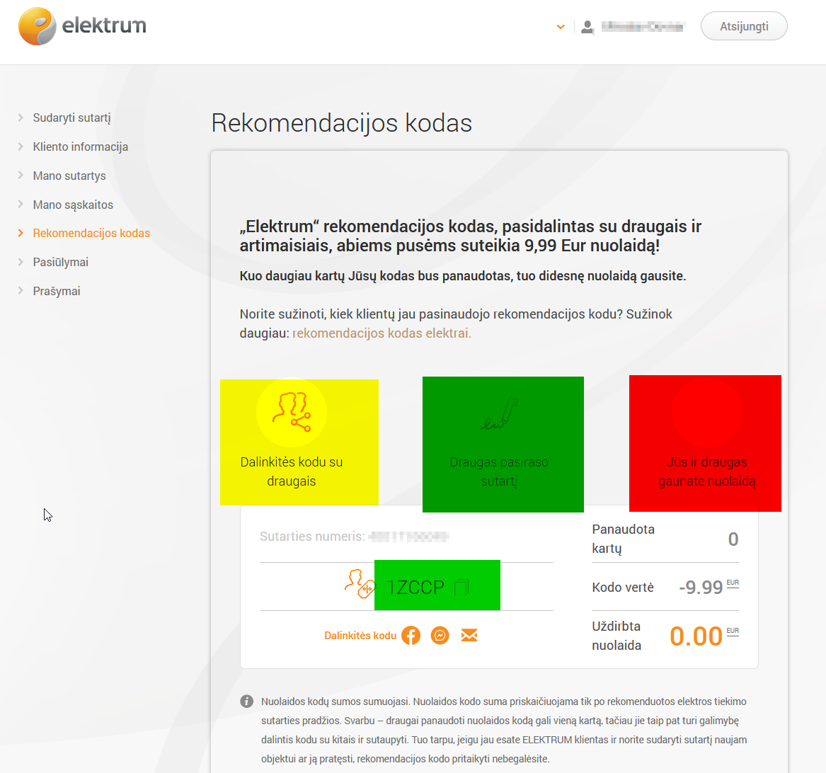 Elektrum Lietuva 10 EUR nuolaidos kodas tau ir tavo draugams - 1ZCCP