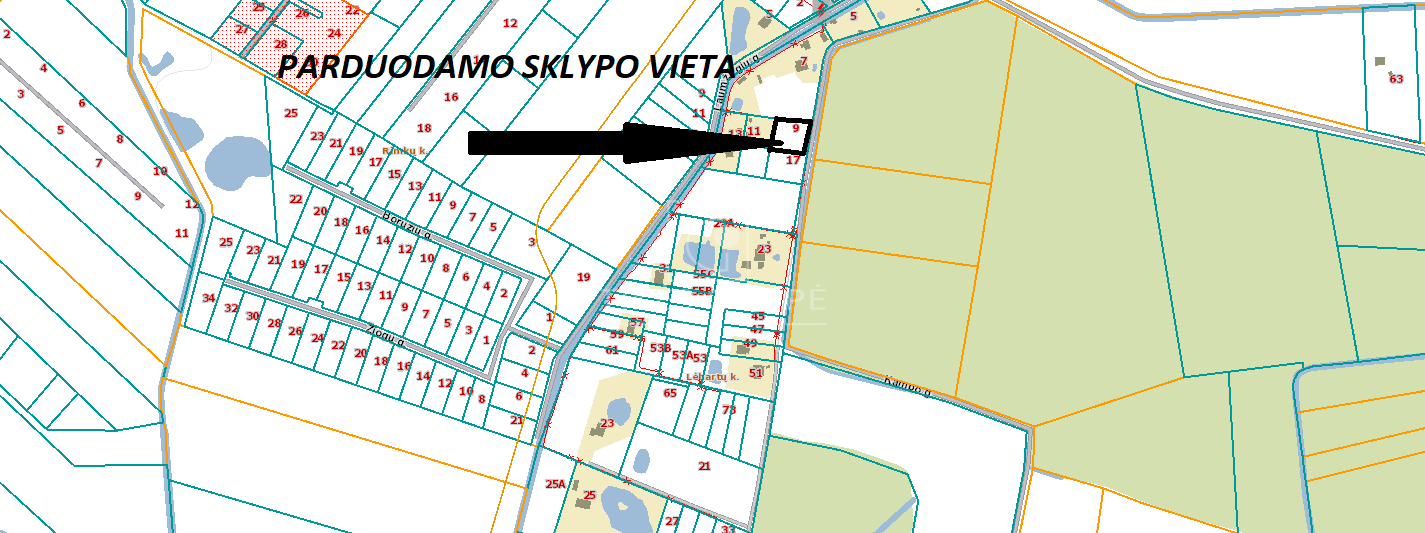 ŽEMĖS SKLYPAS NAMŲ STATYBAI PUIKIOJE VIETOJE!