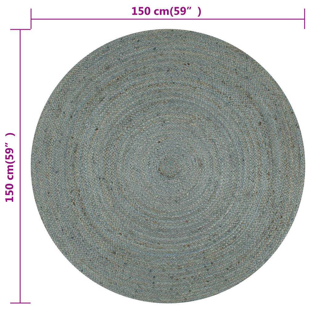 Apvalus džiuto kilimas, 150cm