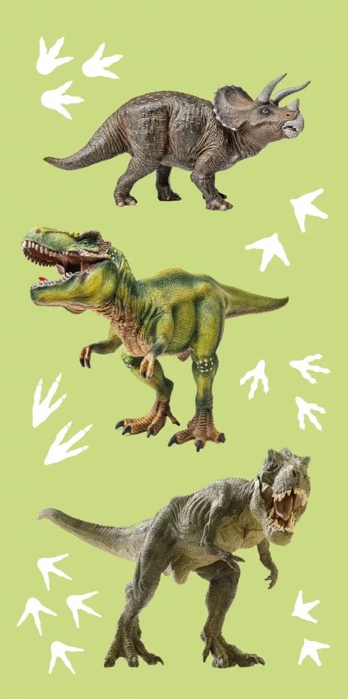 Vonios ir paplūdimio rankšluostis Dinozaurai