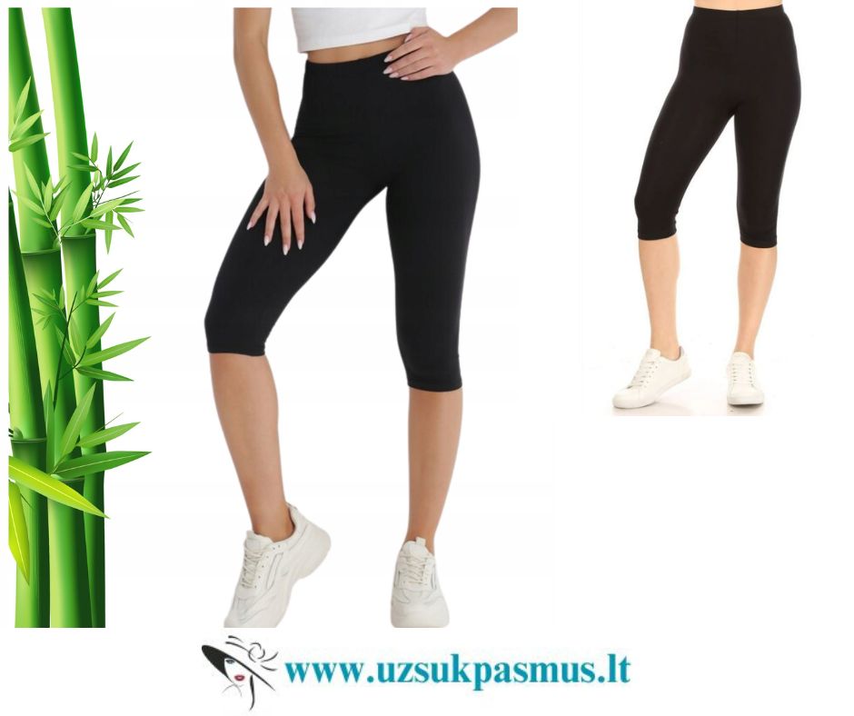 Bambukinės 3/4 ilgio tamprės (2XL–5/6XL)