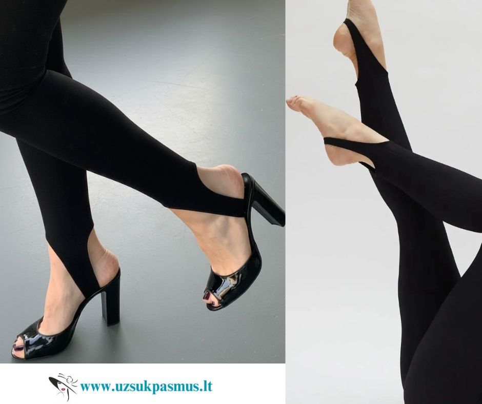 Stilingos ALINA tamprės su pėdakilpėmis (Stirrup Leggings)