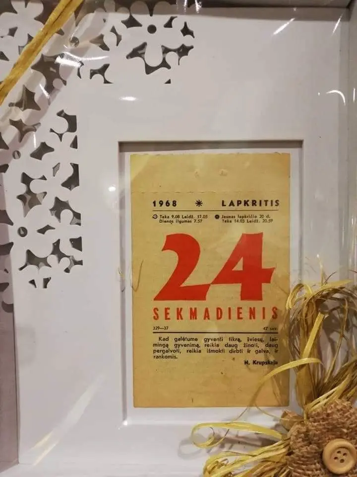 Kalendoriaus lapeliai įvairioms progoms 1935-2026